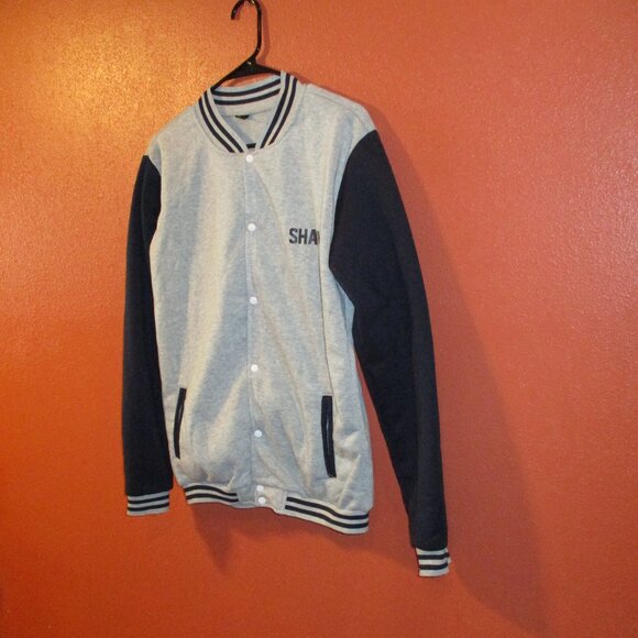Shawn Mendes Tour Woman Medium Gray Blue Snap Button Concert Jacket - Picture 4 of 8
